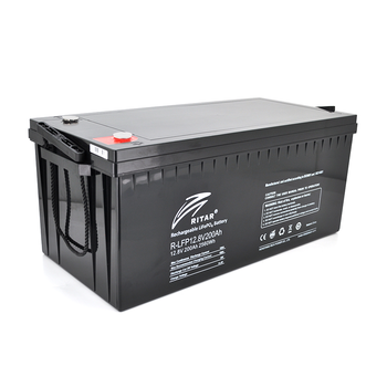 Акумуляторна батарея з bluetooth Ritar LiFePO4 12,8V 200Ah 2560Wh BMS100@4S ( 522 х 240 х 219 (224) ) Q1 Зображення