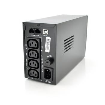 ДБЖ Ritar RTP500L-UX-IEC (300W) Proxima-L, LED, AVR, 3st, USB, 4xIEC-320 C14, 145-290Vac, 1x12V4.5Ah, plastik Case (314 x 97 X 143) 4 кг Q4 Зображення