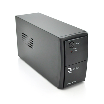 ДБЖ Ritar RTP500L-UX-IEC (300W) Proxima-L, LED, AVR, 3st, USB, 4xIEC-320 C14, 145-290Vac, 1x12V4.5Ah, plastik Case (314 x 97 X 143) 4 кг Q4 Зображення