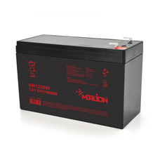 Аккумуляторна батарея MERLION HR1226W, 12V 8Ah  ( 151 х 65 х 94 (100) ) Black Зображення
