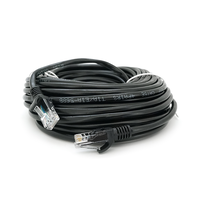 Патч-корд литий RITAR, CCA, UTP, RJ45, Cat.5e, 15m, чорний Q100 Изображение