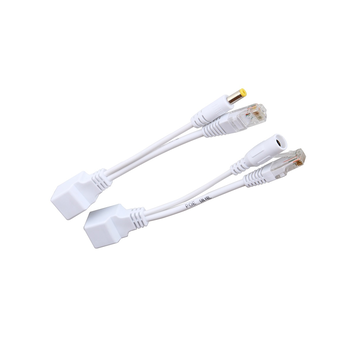 POE інжектор пасивний (пара) 802.3at (30Вт) з портами Ethernet 10/100Mbps, white, OEM Q50 Изображение