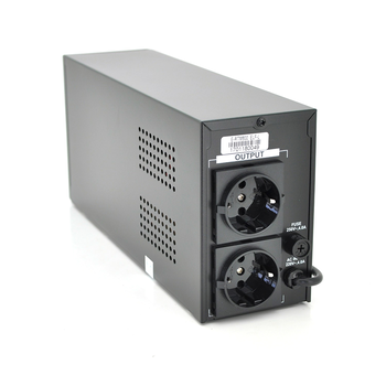 ДБЖ Ritar E-RTM800 (480W) ELF-L, LED, AVR, 2st, 2xSCHUKO socket, 1x12V9Ah, metal Case Q4 (370*130*210)  5,8кг (310*85*140) Зображення