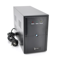 ДБЖ Ritar E-RTM1500 (900W) ELF-L, LED, AVR, 3st, 3xSCHUKO socket, 2x12V9Ah, metal Case Q2 (405*195*285)   11,5 кг (340*120*190) Зображення