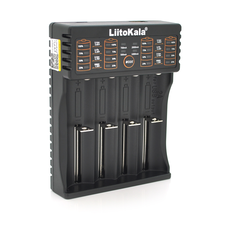ЗУ універсальне Liitokala lii-402, 4 канали, LCD дисплей, підтримує Li-ion, Ni-MH та Ni-Cd AA (R6), ААA (R03), AAAA, С (R14) Изображение