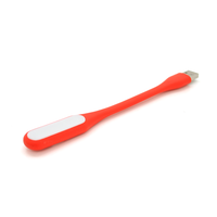 Ліхтарик гнучкий LED USB, Red, OEM Зображення