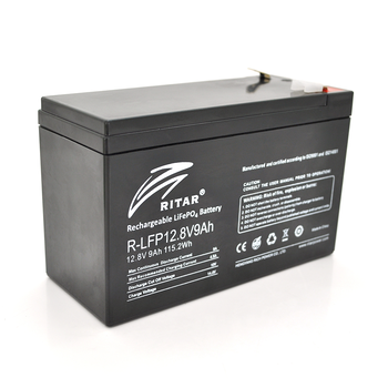Акумуляторна батарея Ritar LiFePO4 12,8V 9Ah (115,2Wh) BMS4.5A@4S (150 x 65 x 95 (100), 0,98kg Q10 Зображення