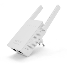 Підсилювач WiFi сигналу з 2-ма вбудованими антенами LV-WR02ES, живлення 220V, 300Mbps, IEEE 802.11b / g / n, 2.4-2.4835GHz, BOX Изображение