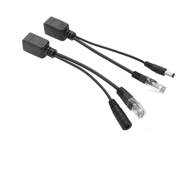 POE інжектор пасивний (пара) 802.3at (30Вт) з портами Ethernet 10/100Mbps, black, OEM Q50 Изображение