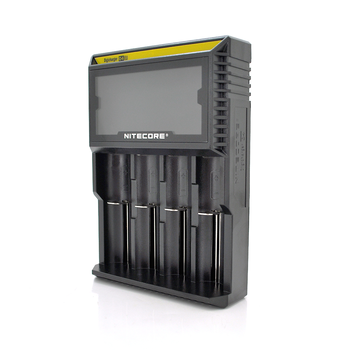 Зарядний пристрій універсальний Nitecore Digicharger D4, 4 канали, LCD дисплей, підтримує Li-ion, Ni-MH та Ni-Cd AA (R6), ААA (R03), AAAA, С (R14) Зображення