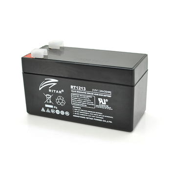 Акумуляторна батарея AGM RITAR RT1213, Black Case, 12V 1.3Ah  ( 98 х 44 х 53 (59) ) Q20 Зображення