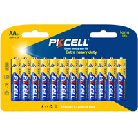 Батарейка сольова PKCELL 1.5V AA/R6, 24 штуки у блістері ціна за блістер, Q12 Зображення