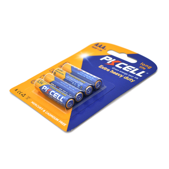 Батарейка сольова PKCELL 1.5V AAA/R03, 4 штуки у блістері ціна за блістер, Q12/144 Изображение