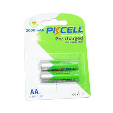 Акумулятор PKCELL 1.2V AA 2000mAh NiMH Already Charged, 2 штуки у блістері ціна за блістер, Q25 Изображение