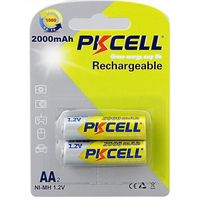 Акумулятор PKCELL 1.2V AA 2000mAh NiMH Rechargeable Battery, 2 штуки в блістері ціна за блістер, Q2 Изображение