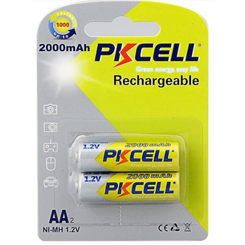 Акумулятор PKCELL 1.2V AA 2000mAh NiMH Rechargeable Battery, 2 штуки в блістері ціна за блістер, Q2 Зображення