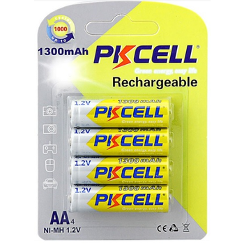 Акумулятор PKCELL 1.2V AA 1300mAh NiMH Rechargeable Battery, 4 штуки у блістері ціна за блістер, Q12 Изображение