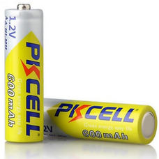 Акумулятор PKCELL 1.2V AA 600mAh NiMH Rechargeable Battery, 2 штуки у блістері ціна за блістер, Q Зображення