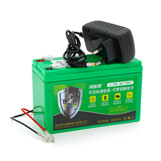 Акумуляторна батарея літієва 12 V 14A з елементами Li-ion 18650 (150X65X94) вага 0,966 кг + зарядний пристрій 12,6V 2A Изображение