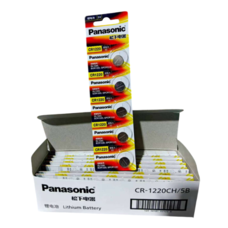 Батарейка літієва CR1220CH, PANASONIC, 3V, 35 mAh, 12.5x2mm, 0.8g, 5 шт у блістері (упак.100 штук) ціна за блист. Изображение