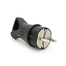 Вилка з заземленням, 16A 250V, IP44 0003, Black Q16 Изображение