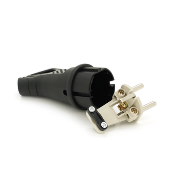 Вилка каучукова з заземленням, 16A 250V 602227, Black Зображення