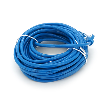 Патч-корд литий RITAR, UTP, RJ45, Cat.5e, 10m, синій, Cu (мідь) Зображення