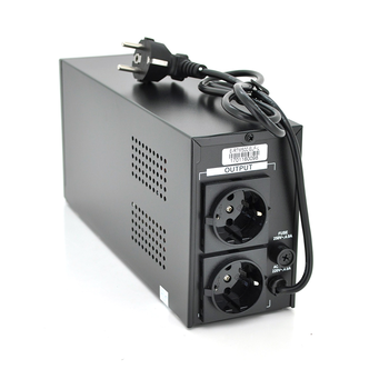 ДБЖ Ritar E-RTM500 (300W) ELF-L, LED, AVR, 2st, 2xSCHUKO socket, 1x12V7Ah, metal Case. Q4 (365*130*210) 4,8 кг (310*85*140) Зображення
