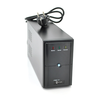 ДБЖ Ritar E-RTM650 (390W) ELF-L, LED, AVR, 2st, 2xSCHUKO socket, 1x12V7Ah, metal Case Q4 (370*130*210) 4,8 кг (310*85*140) Зображення