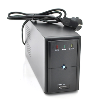 ДБЖ Ritar E-RTM850 (510W) ELF-L, LED, AVR, 2st, 2xSCHUKO socket, 1x12V9Ah, metal Case  Q4 (370*130*210)  5,8кг (310*85*140) Зображення