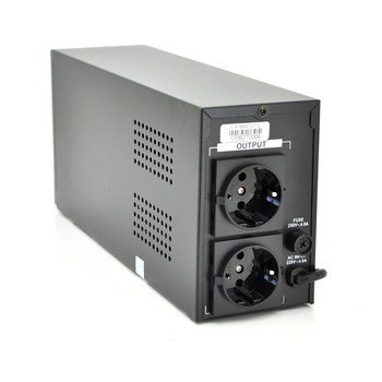 ДБЖ Ritar E-RTM800 (480W) ELF-D, LCD, AVR, 2st, 2xSCHUKO socket, 1x12V9Ah, metal Case. Q4 (370*130*210)  5,8кг (310*85*140) Зображення