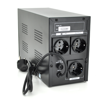 ДБЖ Ritar E-RTM1200 (720W) ELF-D, LCD, AVR, 3st, 3xSCHUKO socket, 2x12V7Ah, metal Case. Q2 (405*195*285)  10.2 кг (340*120*190) Зображення