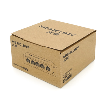 Комутатор POE 48V Mercury S105P 48V 5 портів Ethernet 10/100 Мбіт / сек, БП в комплекті, BOX Q200 Изображение