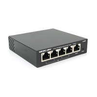 Комутатор POE 48V Mercury S105P 48V 5 портів Ethernet 10/100 Мбіт / сек, БП в комплекті, BOX Q200 Зображення