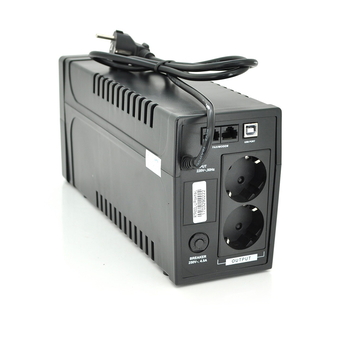 ДБЖ Ritar RTP650L-U (390W) Proxima-L, LED, AVR, 2st, USB, 2xSCHUKO socket, 1x12V7Ah, plastik Case ( 340 x 140 X 205) 4.7 кг Q4 Зображення
