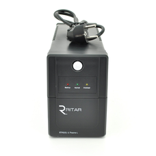 ДБЖ Ritar RTP650L-U (390W) Proxima-L, LED, AVR, 2st, USB, 2xSCHUKO socket, 1x12V7Ah, plastik Case ( 340 x 140 X 205) 4.7 кг Q4 Изображение