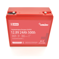 Літій-залізо-фосфатний акумулятор Merlion LiFePO4 12.8V 24AH (166x77x167) для електротранспорту, 5000 циклів, Q6 Изображение
