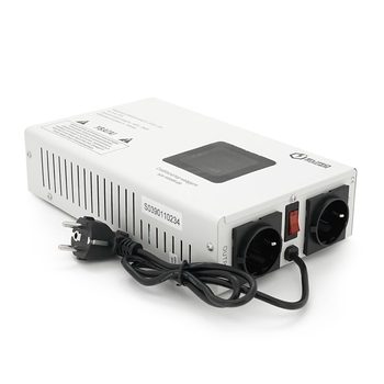 Стабілізатор напруги релейний настінного монтажу Europower SLIM-2000SBR LED, 2000VA 1400W, 140-270Vac, SHUKO 2, Q1 Зображення