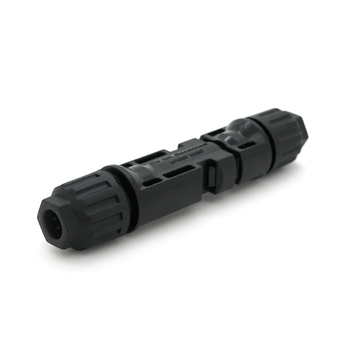 Коннектор MC4 DC 1000V, 30A, мідний під затискач, U-подібний, під перетин 2,5-6 мм², 0,5 мОм, вогнестійкість UL94-VO, IP67, Q1000 OEM Black Зображення