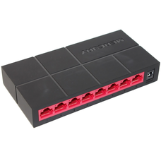 Комутатор Mercury SG108M 8 портів Ethernet 10/100 Мбіт / 1000 Мбіт / сек, BOX Q40 Изображение