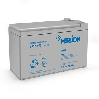 Корпус для акумуляторної батареї MERLION GP1290F2, Q10 Зображення