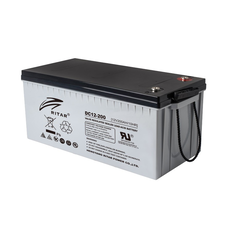 Акумуляторна батарея CARBON RITAR DC12-200C, Black Case, 12V 200.0Ah, 2000-5000 циклів, до 15 років термін служби (522*219*224) Q1 Зображення