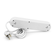 Мережевий фільтр F03U, 3 розетки EU + 3 USB, 1.5 м, перетин 3х0, 75мм, 2500W, White, Bag Зображення