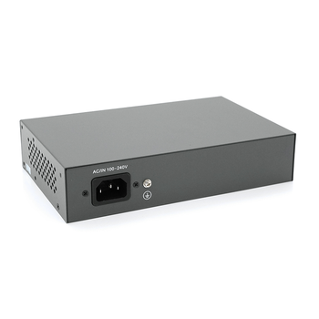 Комутатор POE SICSO 48V з 4 портами POE 100Мбіт + 2порт Ethernet (UP-Link) 100Мбіт, з посил. сигн. до 250м, корпус-метал, Silver, БП вбудований, Q30 Изображение