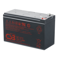 Акумуляторна батарея CSB GP1272F2, 12V 7,2Ah (25W) (151х65х100мм) 1.9кг Q10/420 Зображення