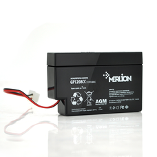 Акумуляторна батарея MERLION AGM GP1208СС 12 V 0,8Ah (95 х 23 х 60) Q40 Зображення