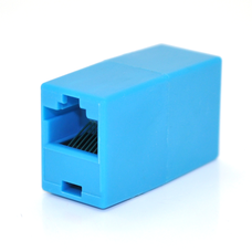 З'єднувач RJ45 8P8C мама/мама RJ45 для з'єднання кабелю, блакитний, Q100 Изображение