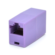 З'єднувач RJ45 8P8C мама/мама RJ45 для з'єднання кабелю, фіолетовий, Q100 Изображение