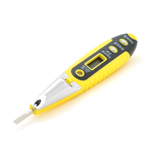 Індикатор-викрутка LD-805 для тестування напруги 12-220V, цифрова індикація, чорно-жовта ручка Изображение