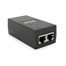 POE інжектор 48V 0.5A (24Вт) з портами Ethernet 10/100Мбіт/с, без кабелю живлення Изображение
